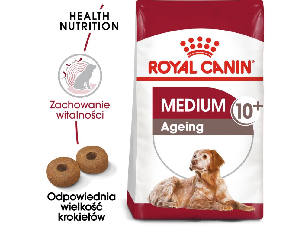 ROYAL CANIN Medium Ageing karma sucha dla psów dojrzałych po 10 roku życia, ras średnich 15 KG