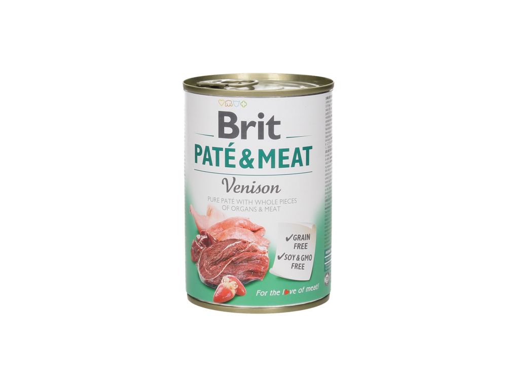 BRIT CARE PUSZKA 400G PIES PATE&MEAT VENISION