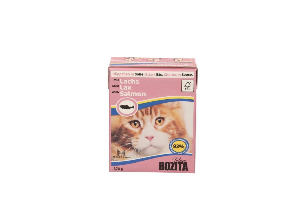 BOZITA FELINE KARTONIK 370G KAWAŁKI W SOSIE Z ŁOSOSIEM 4933