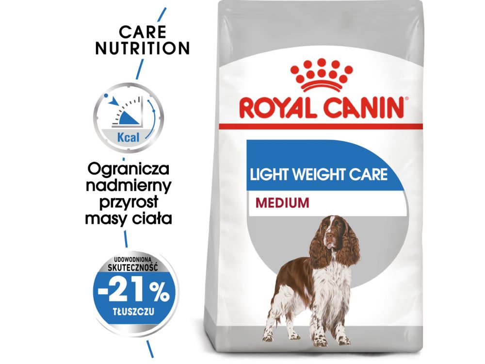 ROYAL CANIN CCN MEDIUM LIGHT WEIGHT CARE KARMA SUCHA DLA PSÓW DOROSŁYCH, RAS ŚREDNICH Z TENDENCJĄ DO NADWAGI 12 KG