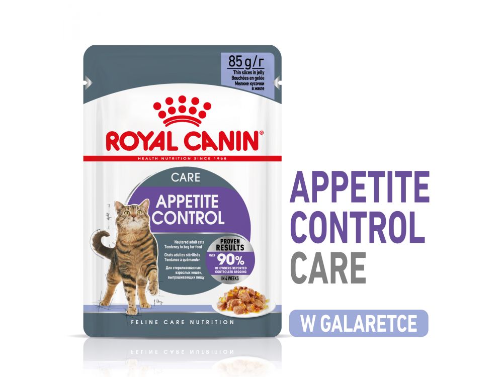 ROYAL CANIN CAT APPETITE CONTROL W GALARETCE 85G SASZETKA