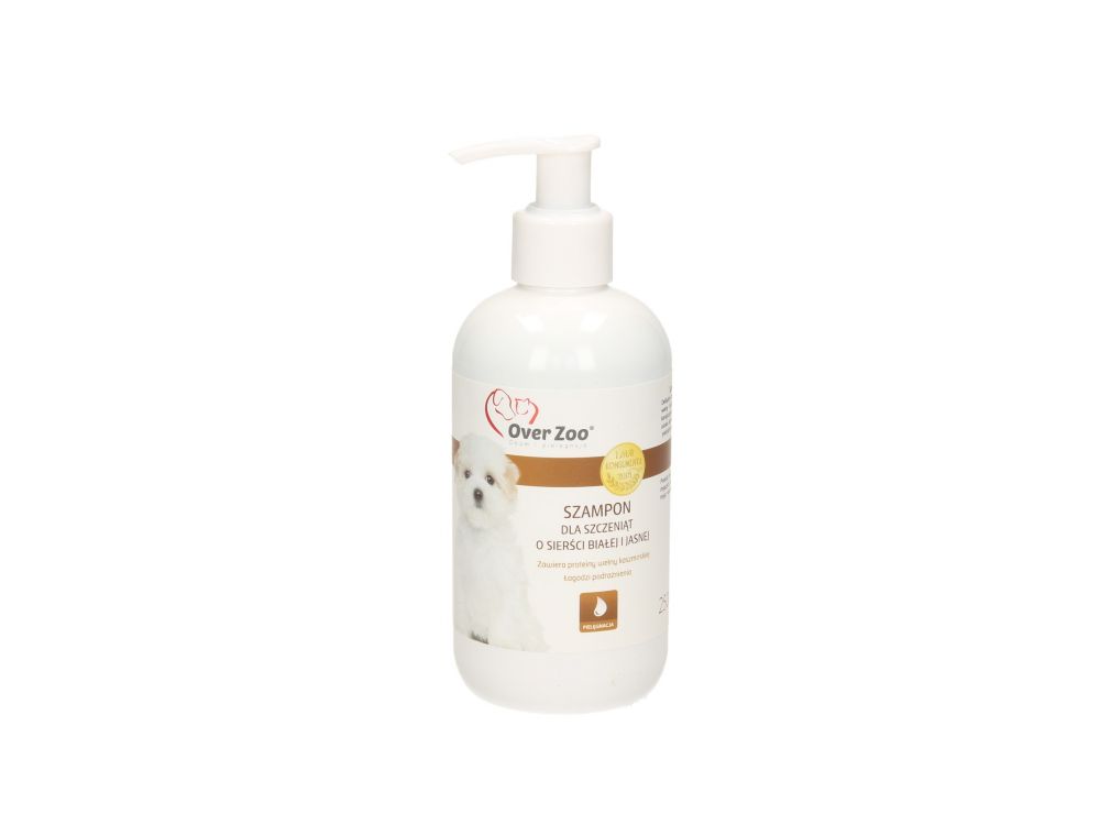 OVER ZOO SZAMPON DLA SZCZENIĄT BIAŁYCH I JASNYCH 250 ML