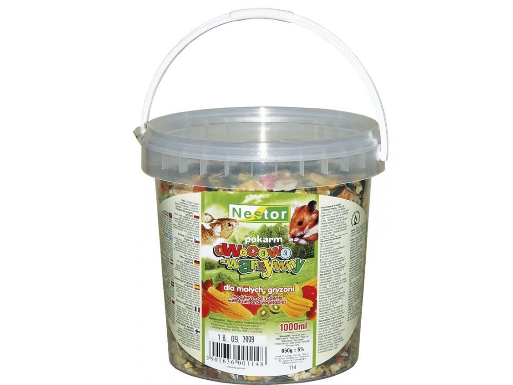 NESTOR POKARM DLA MAŁYCH GRYZONI OWOCOWO-WARZYWNY 1000 ML  114/M1000-GM