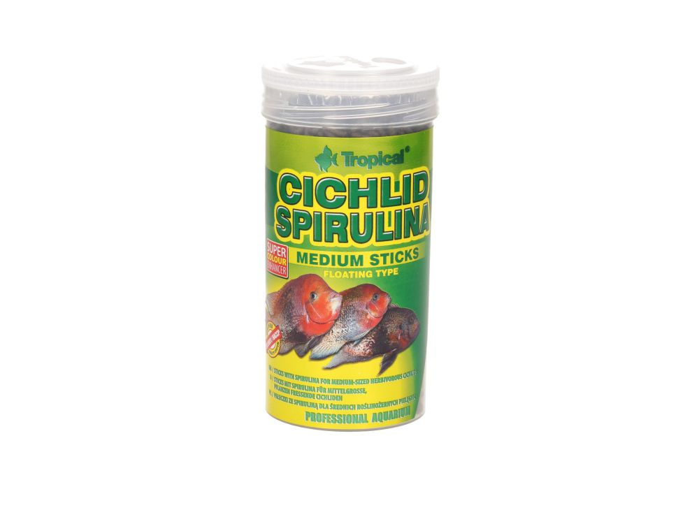 TROPICAL CICHLID SPIRULINA MEDIUM STICKS 250ML  63624
