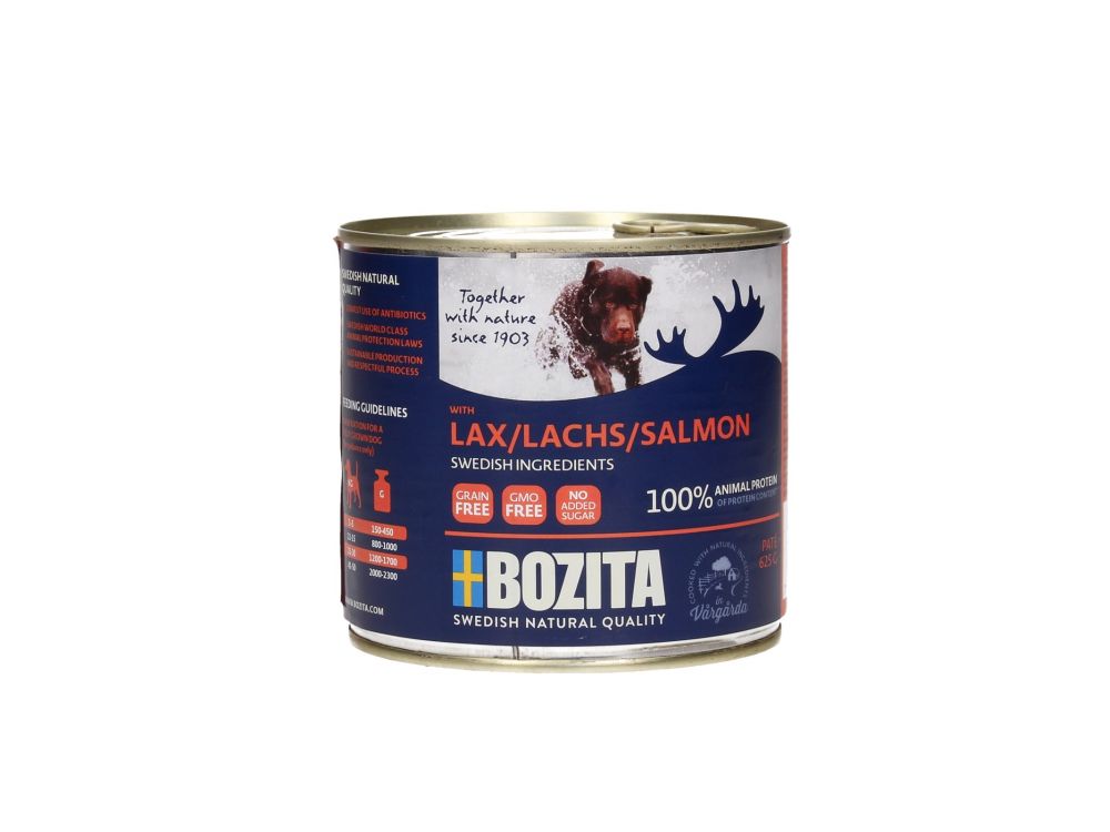 BOZITA PUSZKA DLA PSA 625G Z ŁOSOSIEM 5164