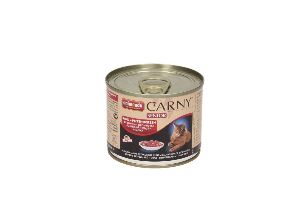 ANIMONDA CARNY PUSZKA 200G KOT SENIOR WOŁOWINA/SERCA INDYKA 83502 (83711)
