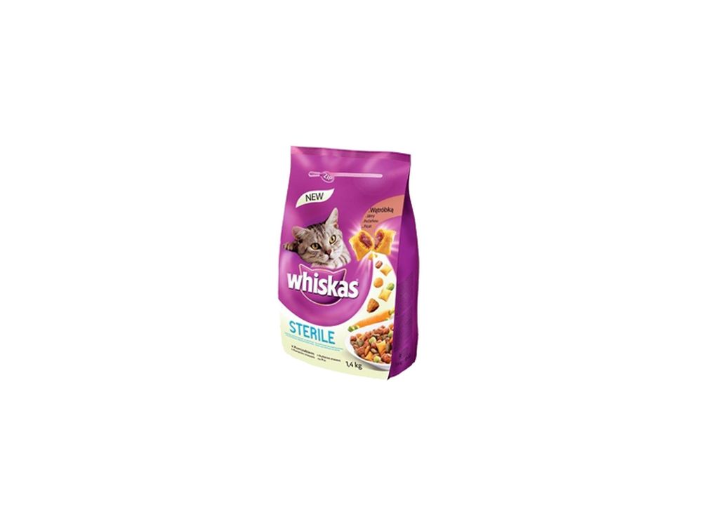 WHISKAS SUCHY STERILE 1,4 KG KURCZAK