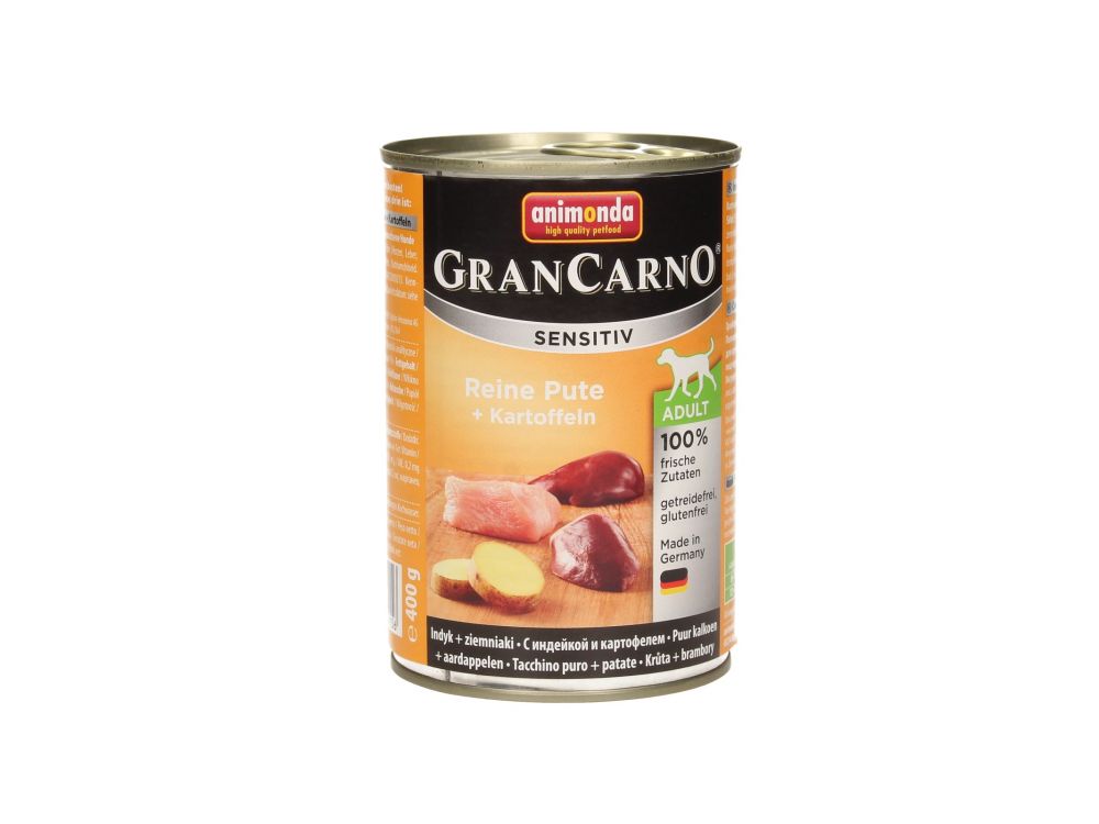 ANIMONDA GRANCARNO SENSITIV PUSZKA 400G INDYK Z ZIEMNIAKAMI 82415