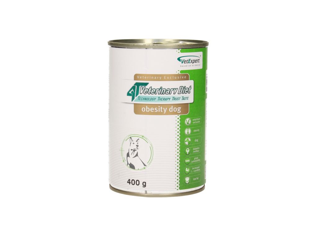 4T VETERINARY DIET DOG OBESITY 400 G PUSZKA