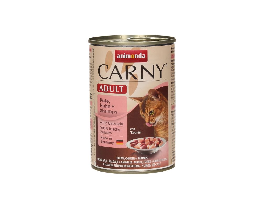 ANIMONDA CARNY PUSZKA 400G KOT INDYK/KURCZAK/KREWETKI 83740