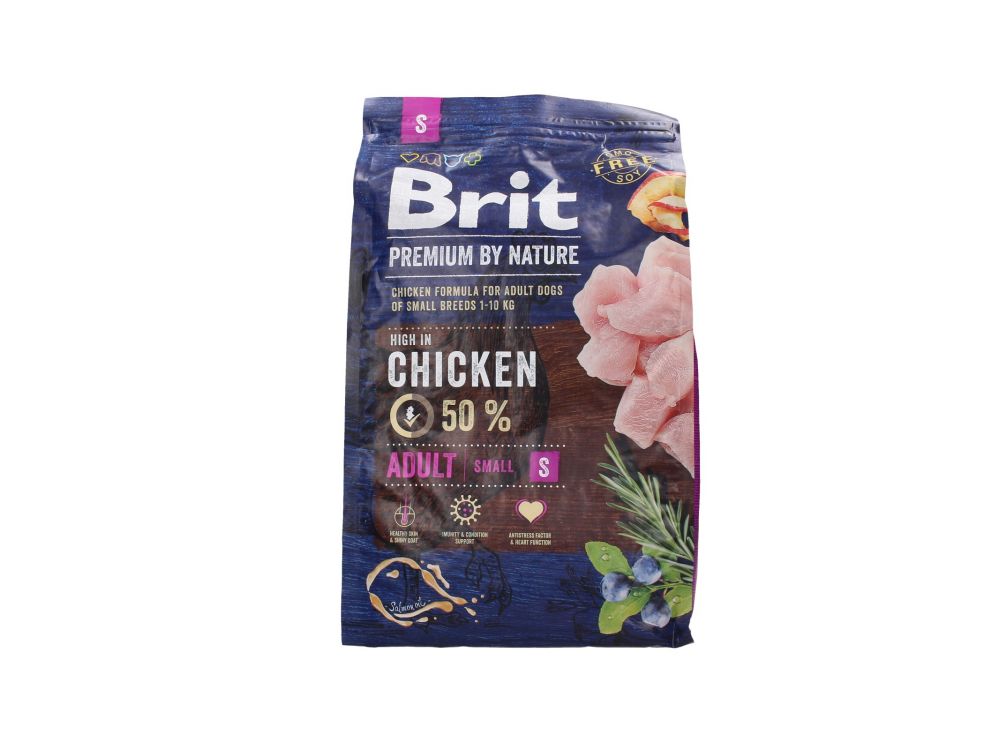 BRIT PREMIUM BY NATURE ADULT SMALL BREED 3KG
