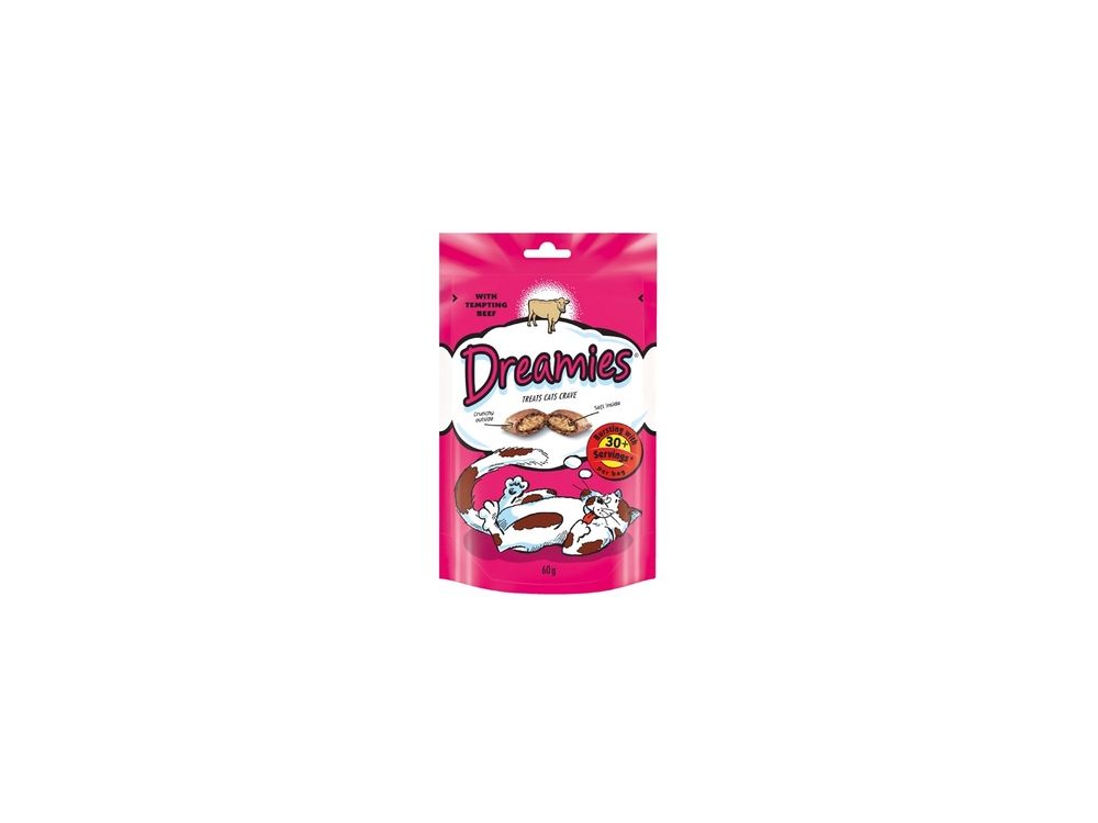 DREAMIES PRZYSMAK DLA KOTA Z WOŁOWINĄ 60G