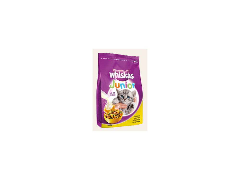 WHISKAS SUCHY JUNIOR KURCZAK 300 G