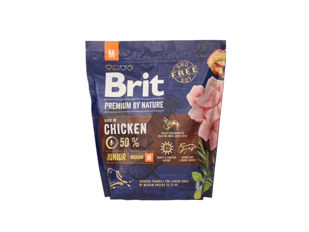 BRIT PREMIUM BY NATURE JUNIOR MEDIUM BREED 1KG