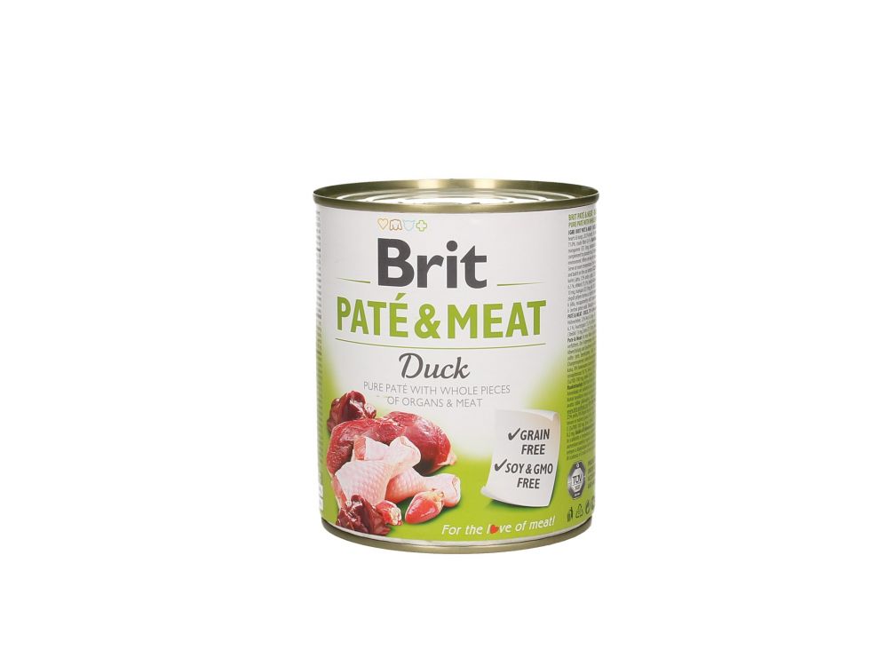BRIT CARE PUSZKA 800G PIES PATE&MEAT DUCK