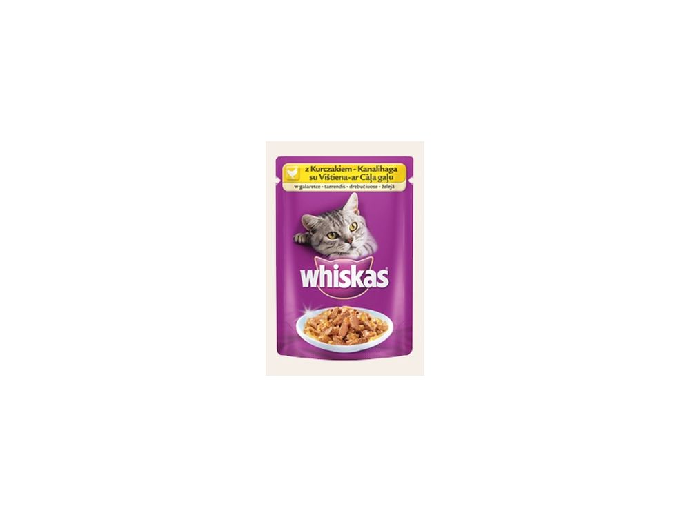 WHISKAS SASZETKA 85G KURCZAK W GALARETCE