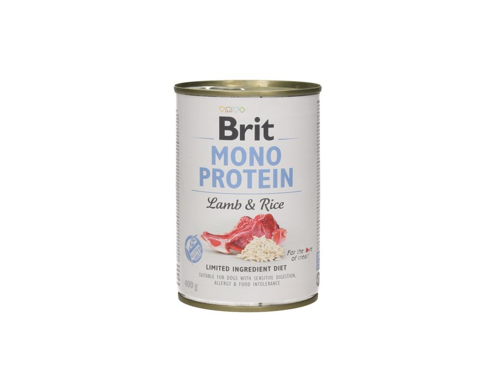 BRIT CARE PUSZKA 400G PIES MONO PROTEIN LAMB & RICE