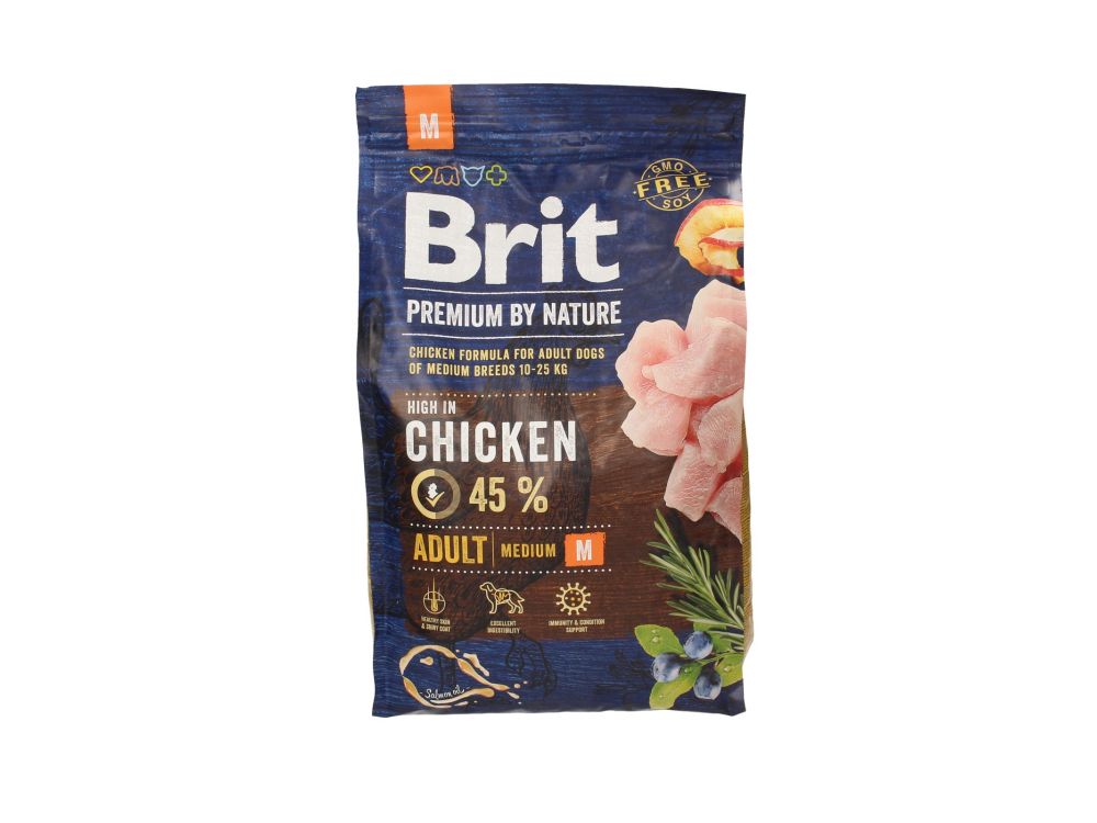 BRIT PREMIUM BY NATURE ADULT MEDIUM BREED 3KG