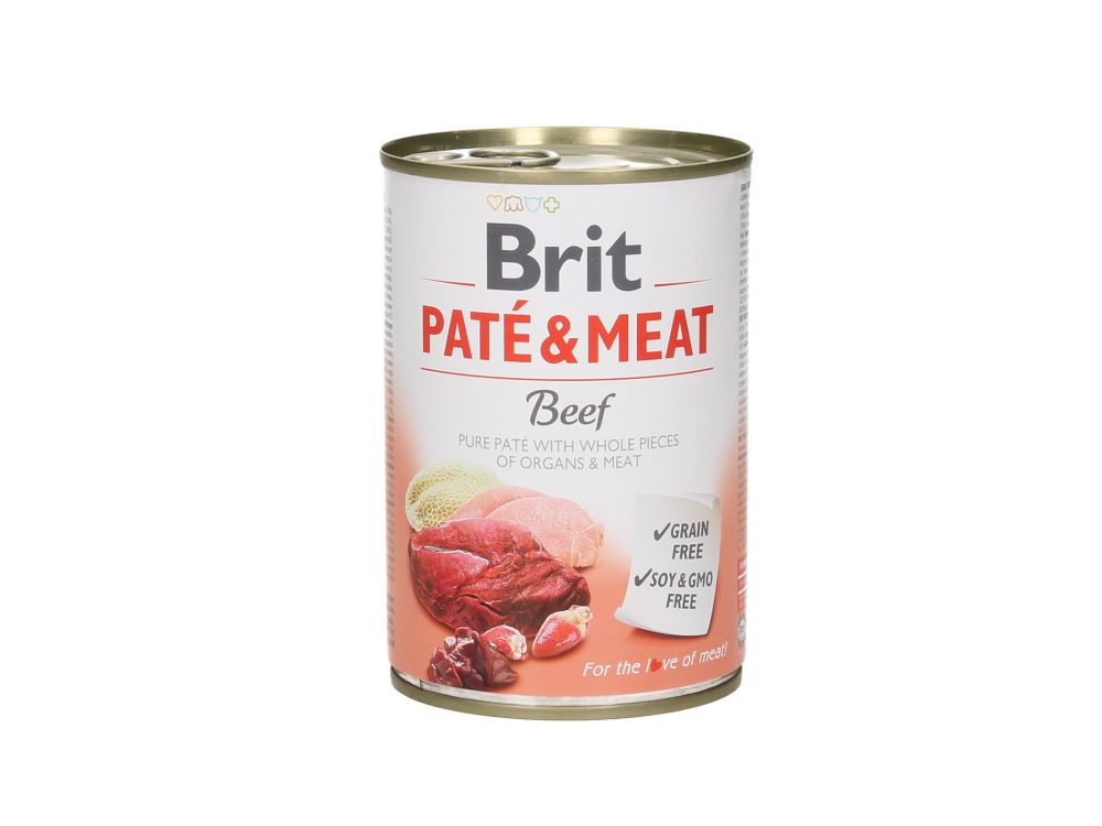 BRIT CARE PUSZKA 400G PIES PATE&MEAT BEEF