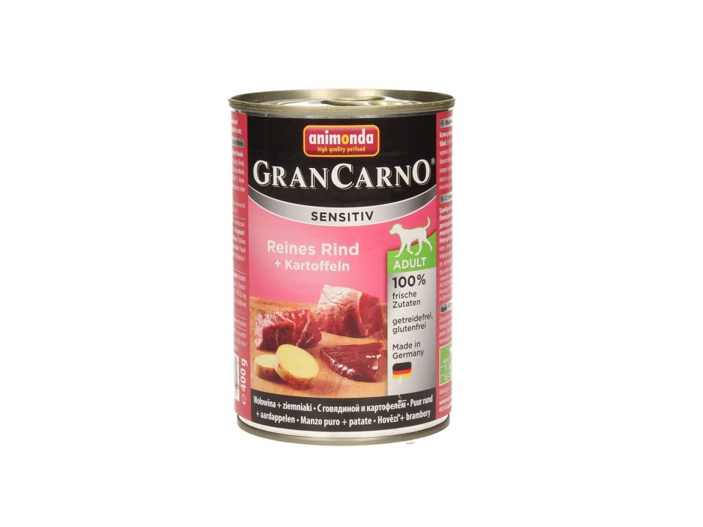 ANIMONDA GRANCARNO SENSITIV PUSZKA 400G WOŁOWINA Z ZIEMNIAKAMI 82409