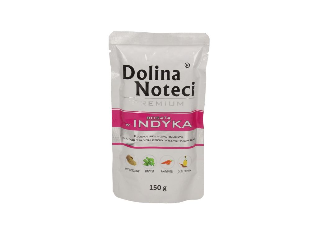 DOLINA NOTECI PREMIUM BOGATA W INDYKA SASZETKA 150G