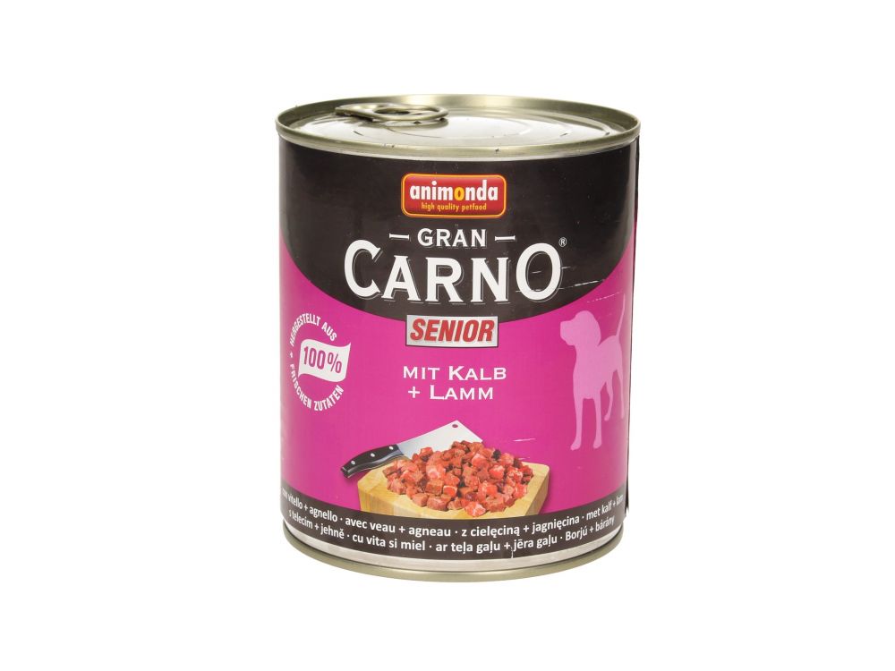 ANIMONDA GRANCARNO PUSZKA 800G SENIOR WOŁOWINA/JAGNIĘCINA 82779