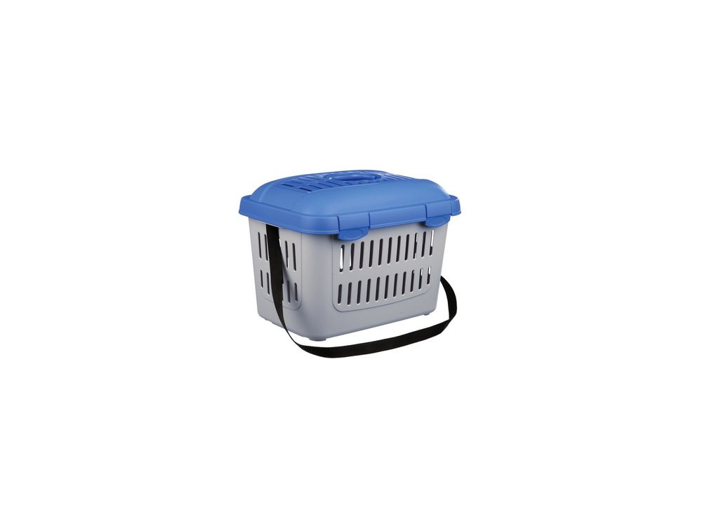TRIXIE BOX TRANSPORTOWY  MIDI-CAPRI  44X33X32CM NIEBIESKI/SREBRNY 39792