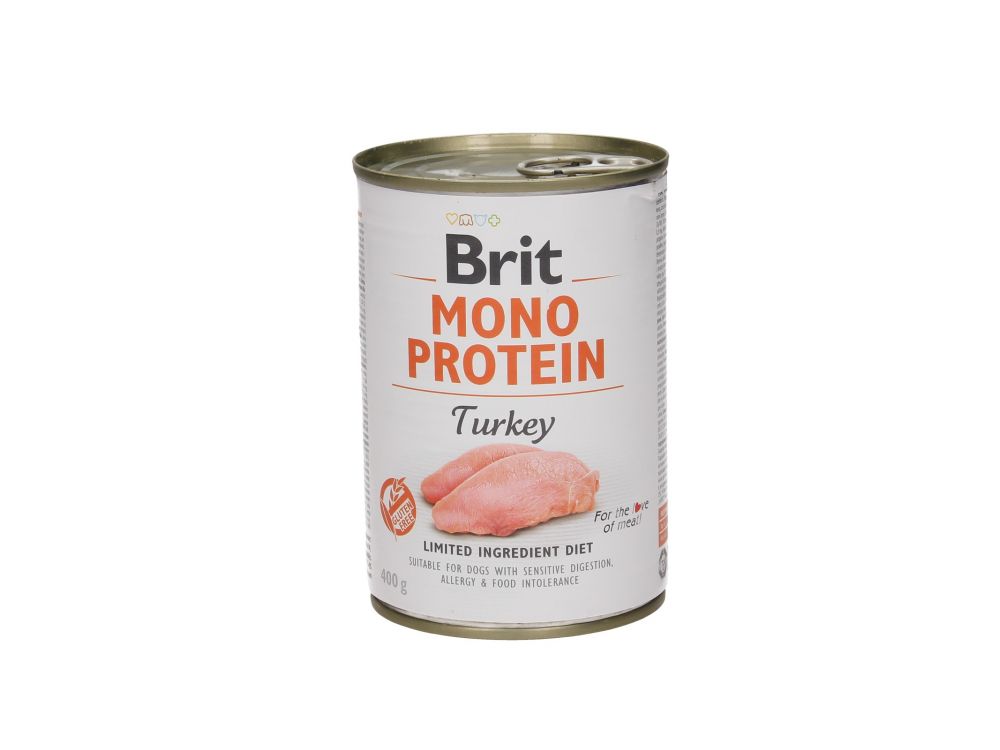 BRIT CARE PUSZKA 400G PIES MONO PROTEIN TURKEY