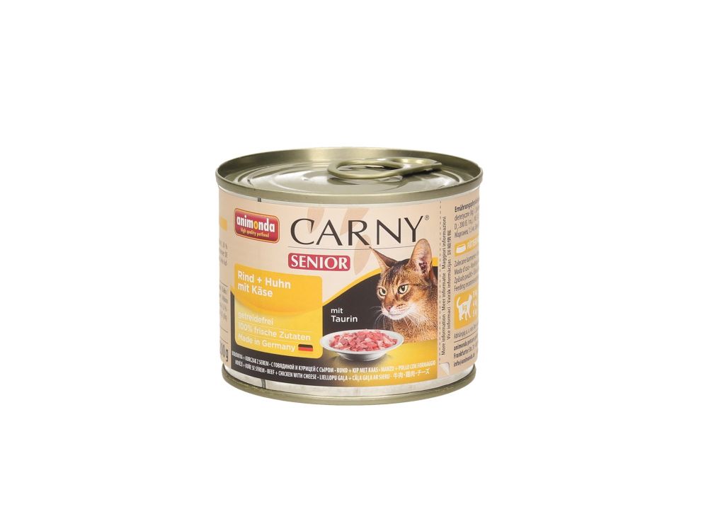 ANIMONDA CARNY PUSZKA 200G KOT SENIOR WOŁOWINA/KURCZAK/SER 83710
