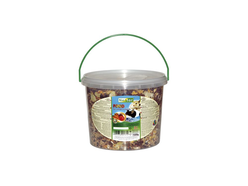NESTOR POKARM DLA MAŁYCH GRYZONI OWOCOWO-WARZYWNY 3L 161/3000-GM