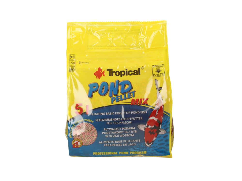 TROPICAL POND PELLET MIX 5L (WOREK)  41205