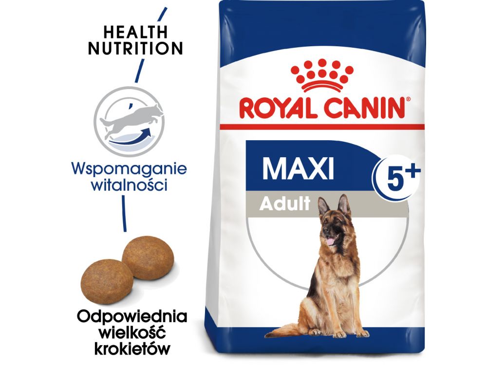 ROYAL CANIN Maxi Adult karma sucha dla psów starszych, od 5 do 8 roku życia, ras dużych 15 KG