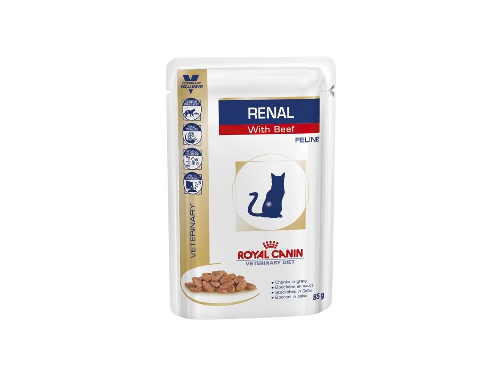 ROYAL CANIN CAT RENAL BEEF 85 G SASZETKA