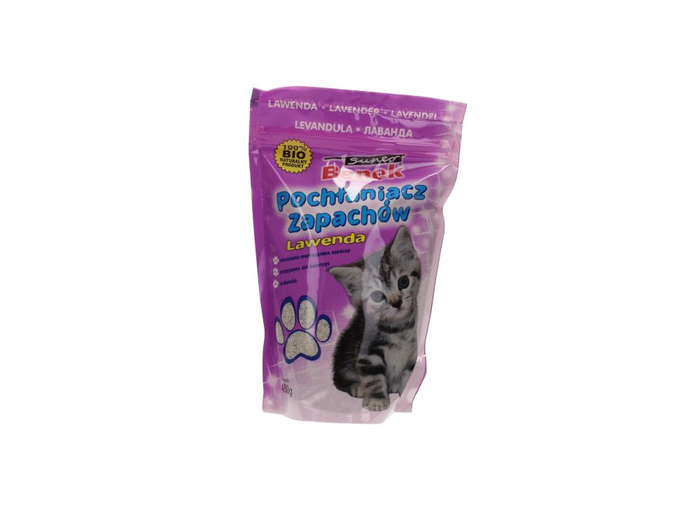 SUPER BENEK POCHŁANIACZ ZAPACHÓW LAWENDOWY 450G