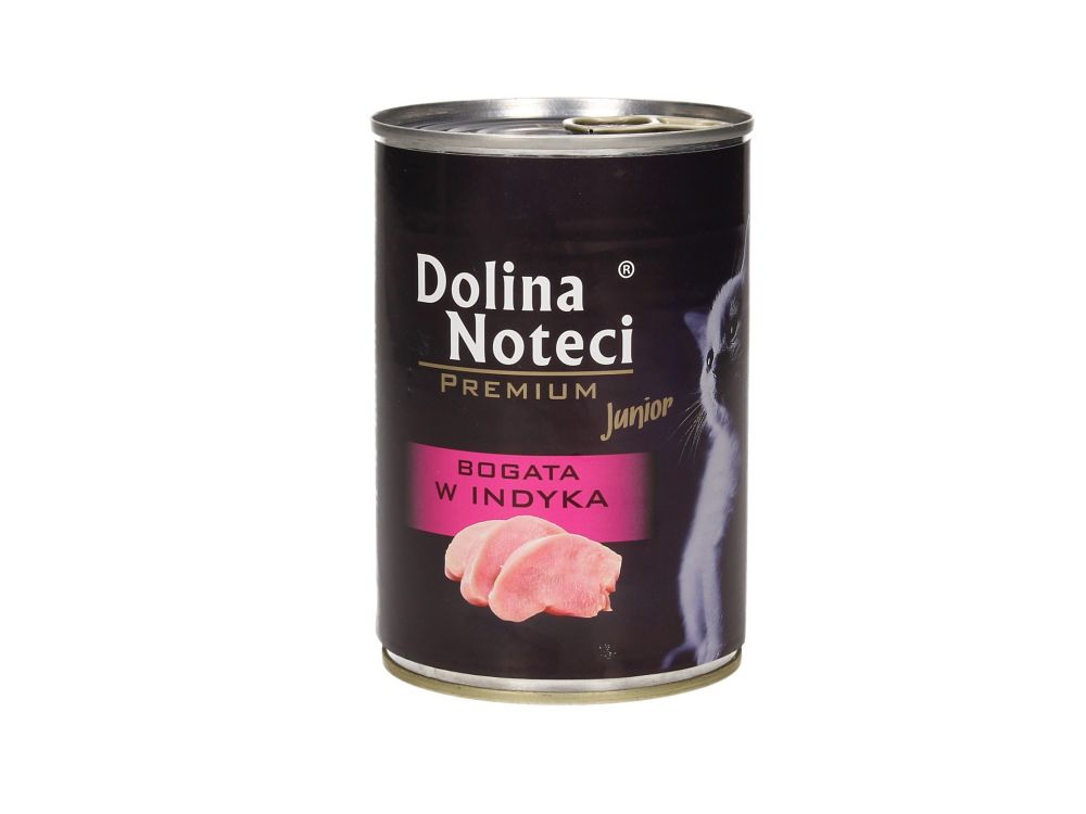 DOLINA NOTECI PREMIUM KOT PUSZKA 400G JUNIOR BOGATA W INDYKA