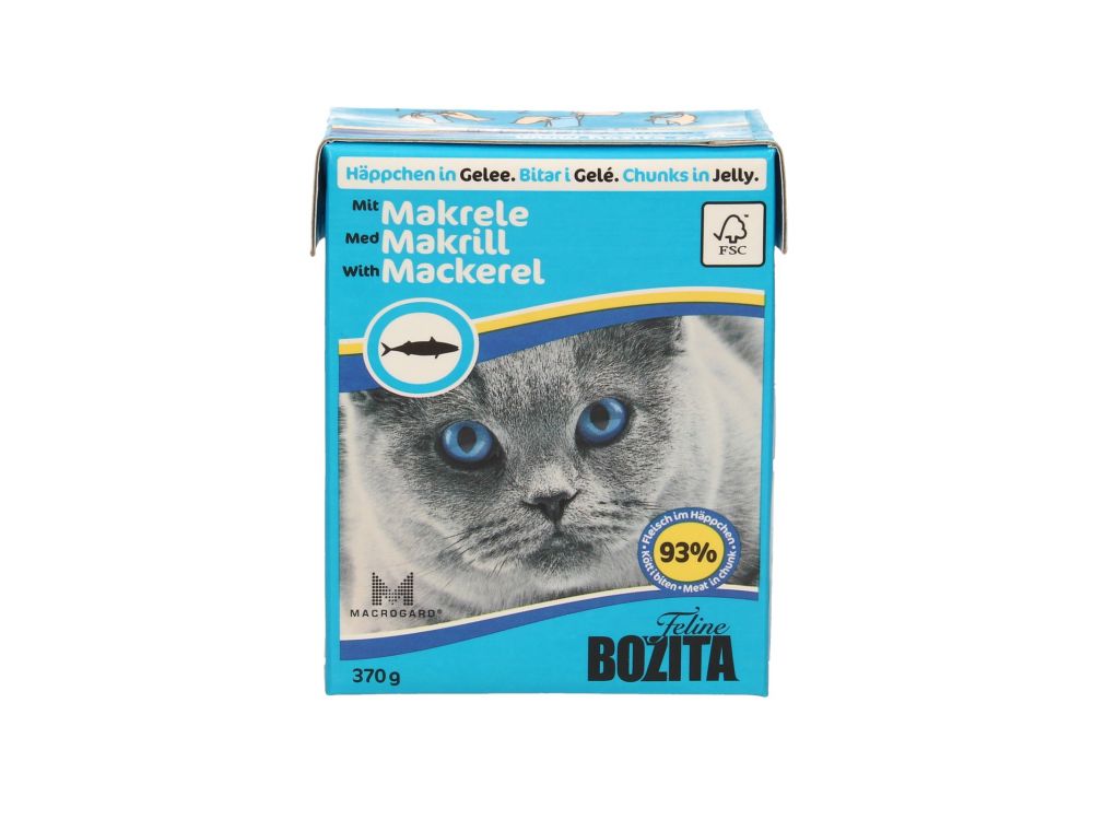 BOZITA FELINE KARTONIK 370G KAWAŁKI W GALARECIE Z MAKRELĄ 64911