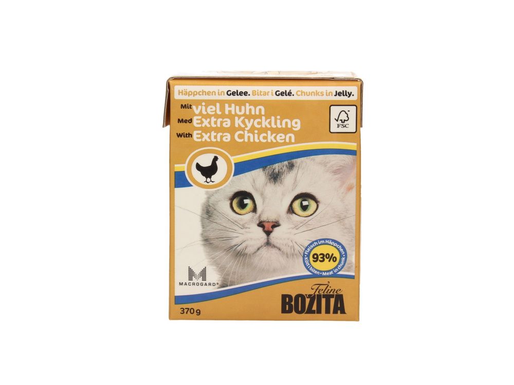 BOZITA FELINE KARTONIK 370G KAWAŁKI W GALARECIE Z SIEKANYM KURCZAKIEM 64917