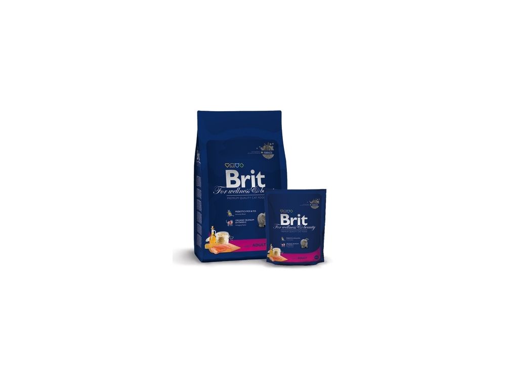 BRIT CAT PREMIUM BY NATURE ADULT ŁOSOŚ 1,5KG