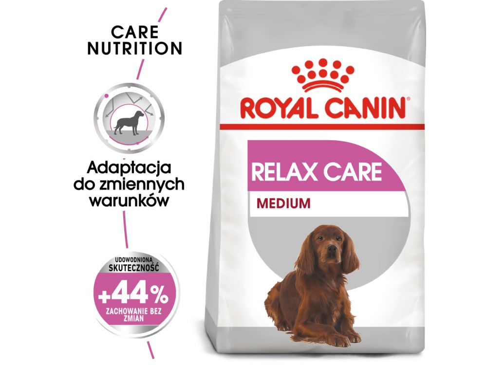 ROYAL CANIN CCN MEDIUM RELAX CARE KARMA SUCHA DLA PSÓW DOROSŁYCH, RAS ŚREDNICH, NARAŻONYCH NA DZIAŁANIE STRESU 3 KG