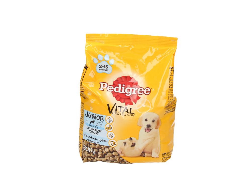 PEDIGREE SUCHY JUNIOR KURCZAK 500 G