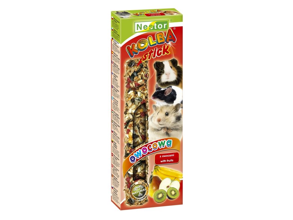 NESTOR KOLBA DLA GRYZONI I KRÓLIKÓW OWOCOWA 2 SZT. 008/GO