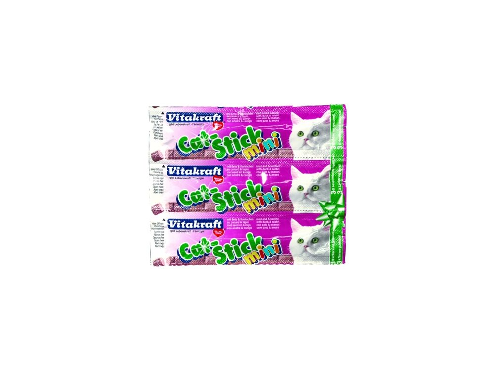 VITAKRAFT PRZYSMAK DLA KOTA CAT-STICK MINI 3SZT. KACZKA 18200