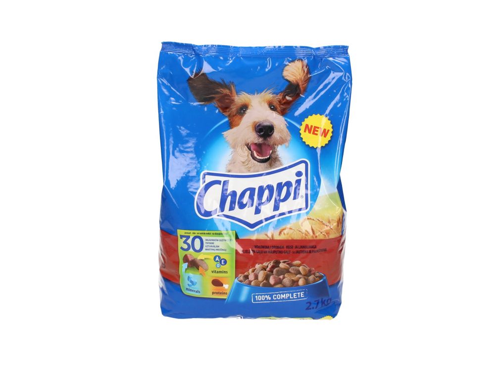 CHAPPI 2,7 KG Z WOŁOWINĄ, DROBIEM