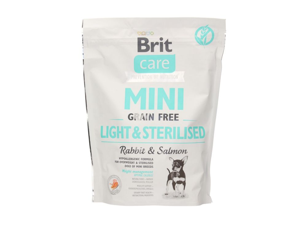 BRIT CARE MINI GRAIN FREE LIGHT&STERILISED 400G