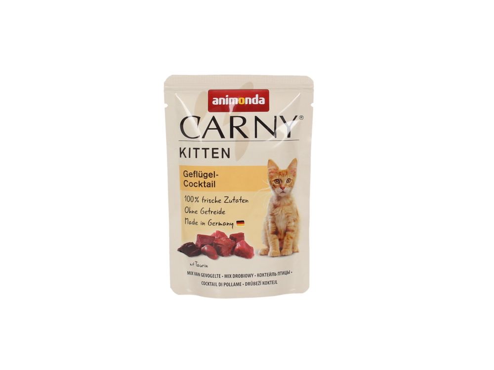 ANIMONDA CARNY SASZETKA 85G KITTEN KOKTAIL DROBIOWY 83075