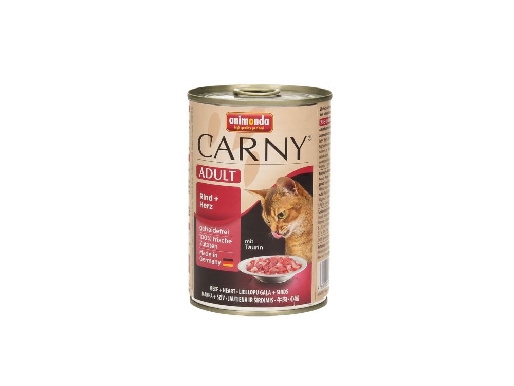 ANIMONDA CARNY PUSZKA 400G KOT WOŁOWINA/SERCA 83720