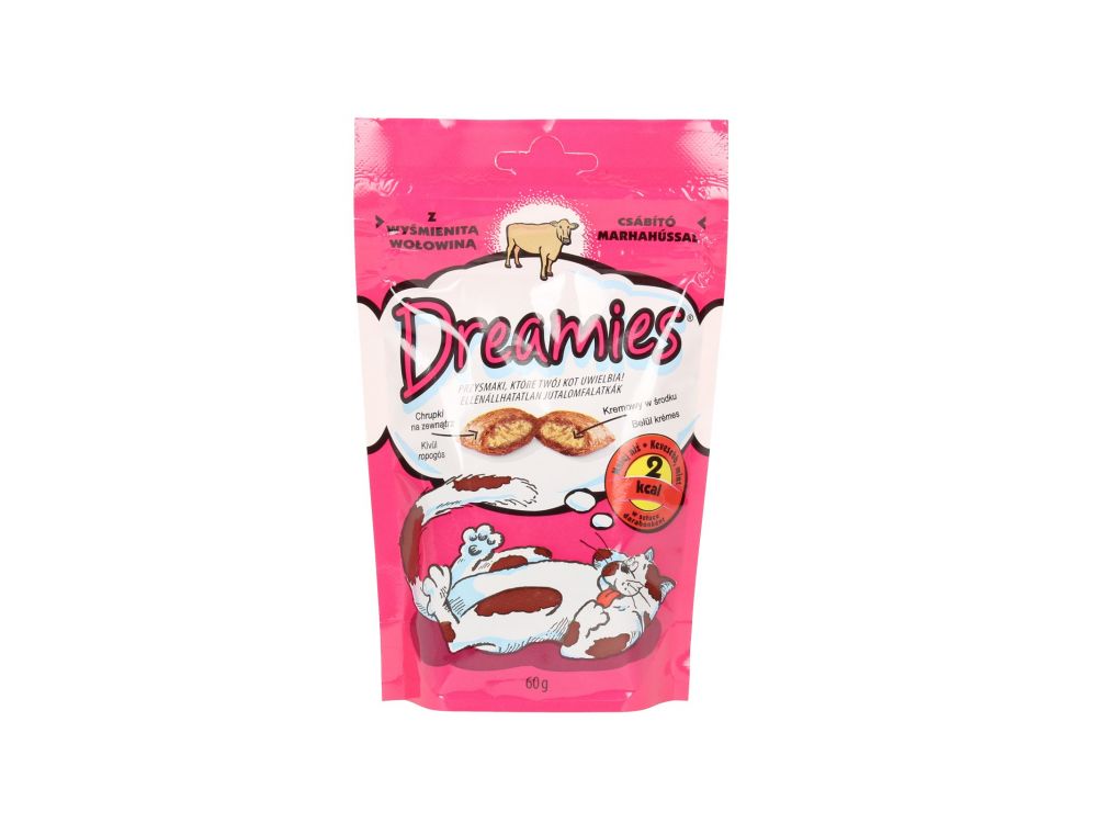 DREAMIES PRZYSMAK DLA KOTA Z WOŁOWINĄ 60G
