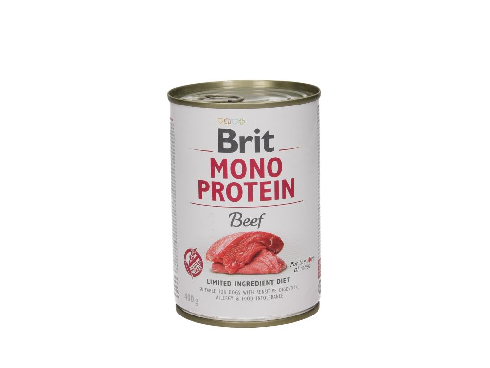 BRIT CARE PUSZKA 400G PIES MONO PROTEIN BEEF
