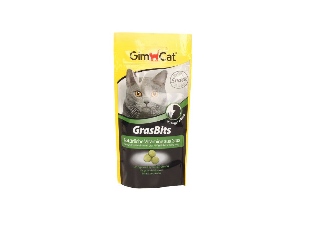 GIMCAT GRASBITS TABLETKI Z TRAWĄ DLA KOTA 40G 417653