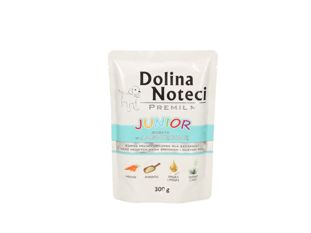DOLINA NOTECI PREMIUM JUNIOR BOGATA W JAGNIĘCINĘ SASZETKA 300 G